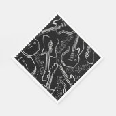 Rock guitar servetten (Hoek)