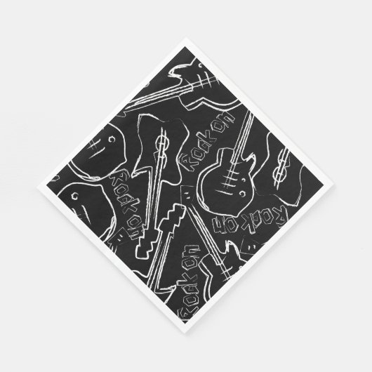 Rock guitar servetten (Hoek)