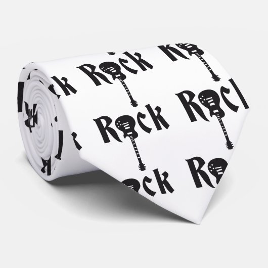 rock guitar stropdas (Opgerold)