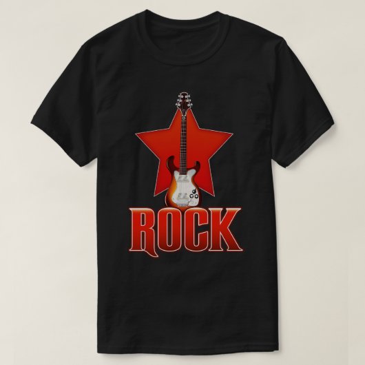 Rock Guitar T-shirt (Design voorkant)