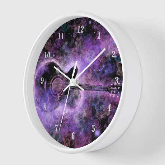 Rock Guitar Wall Clock Rock N Roll Music (Hoek)