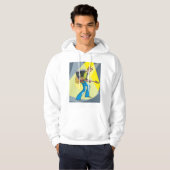 Rock Guitarist 70s Style Musician Hoodie (Voorkant volledig)
