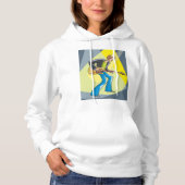 Rock Guitarist 70s Style Musician Hoodie (Voorkant)