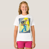 Rock Guitarist 70s Style Musician T-shirt (Voorkant volledig)