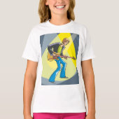 Rock Guitarist 70s Style Musician T-shirt (Voorkant)
