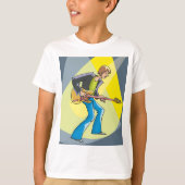 Rock Guitarist 70s Style Musician T-shirt (Voorkant)
