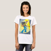 Rock Guitarist 70s Style Musician T-shirt (Voorkant volledig)