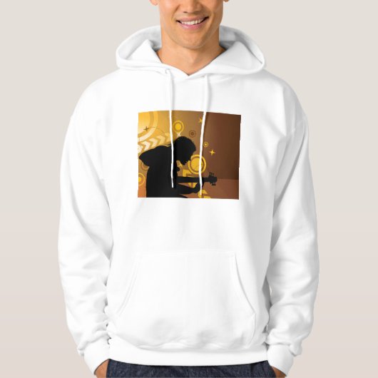 Rock Guitarist Rocker Musician Hoodie (Voorkant)