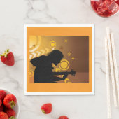 Rock Guitarist Rocker Musician Napkins Servet (Insitu)