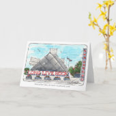 Rock Hall Folded Notecard Kaart (Gele Bloem)