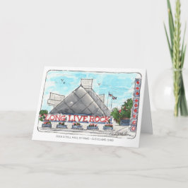 Rock Hall Folded Notecard Kaart