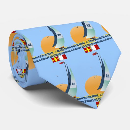 Rock Hall Maryland. Stropdas (Opgerold)