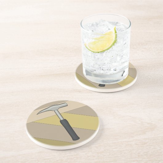 Rock Hammer Zandsteen Onderzetter (Zijkant)