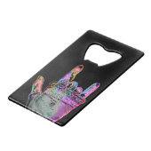 Rock Hand Bottle Opener Creditkaart Flessenopener (Voorkant Gekanteld)