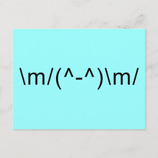 Rock Hand Briefkaart