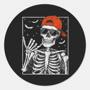 Rock Hand Halloween Kostuum Cool Rock Muziek Rocke Ronde Sticker