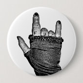 Rock Hand Knop Ronde Button 4,0 Cm (Voorkant)