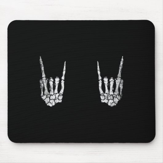 Rock Hand Lazy Halloween Kostuum Cool Botten 1 Muismat (Voorkant)