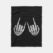 Rock Hand Lazy Halloween Kostuum Cool Botten Fleece Deken (Voorkant)