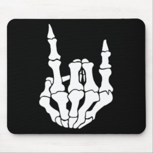 Rock Hand Skelet Rocker Teken Halloween P Muismat