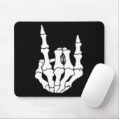 Rock Hand Skelet  Rocker Teken Halloween P Muismat (Met muis)