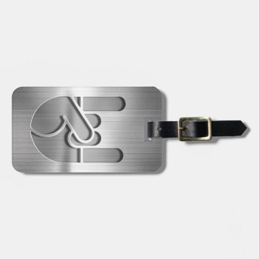 Rock Hand Steel Bagagelabel (Voorkant horizontaal)