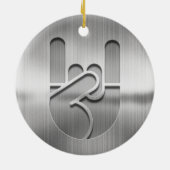 Rock Hand Steel Keramisch Ornament (Achterkant)