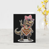 Rock Hand T Rex Beste Moeder Ooit Moederdag Dino M Kaart (Gele Bloem)
