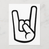 Rock Hand-teken Briefkaart (Voorkant)