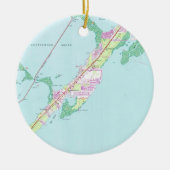  Rock Harbour Florida Map (1947) Keramisch Ornament (Voorkant)