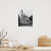 Rock Harbour Lighthouse Poster (Keuken)