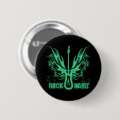 ROCK HARD RONDE BUTTON 5,7 CM (Voorkant /achterkant)