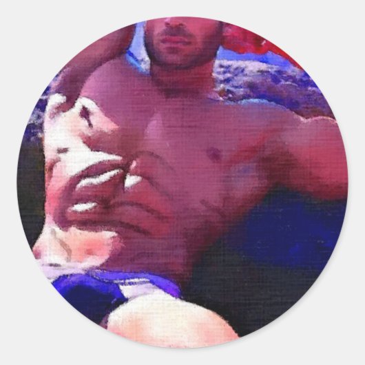 Rock Hard Ronde Sticker (Voorkant)