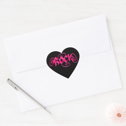 Rock Hart Sticker (Envelop)