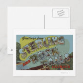 Rock-Herfsten - grote letterscènes Briefkaart (Voorkant / Achterkant)