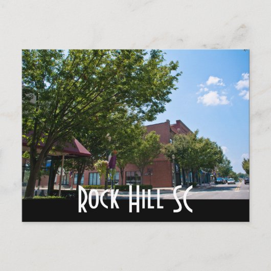 Rock Hill SC Briefkaart (Voorkant)