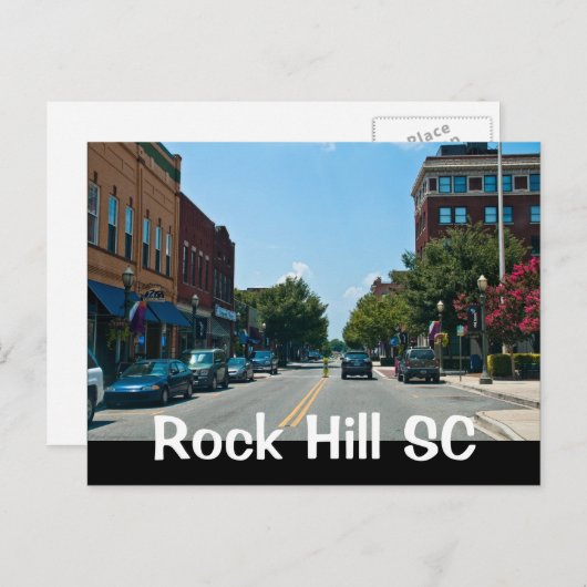 Rock Hill SC Briefkaart (Voorkant / Achterkant)