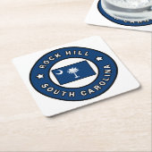 Rock Hill South Carolina Kartonnen Onderzetters (Schuin)