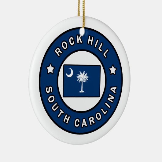 Rock Hill South Carolina Keramisch Ornament (Rechts)