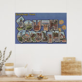 Rock Hill, South Carolina - Large Letter Scenes Poster (Keuken)