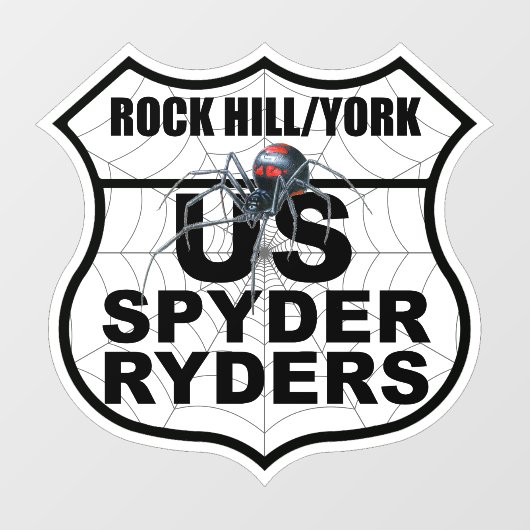 Rock Hill/York SC-hoofdstuk - Decal Hoofdstuklogo (Vel)