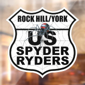 Rock Hill/York SC-hoofdstuk - Decal Hoofdstuklogo (Vel 2)