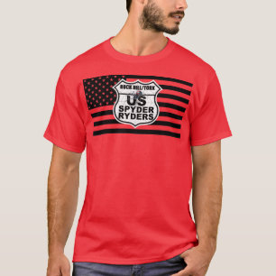 Rock Hill/York SC-hoofdstuk - Zwarte vlag en logo T-shirt