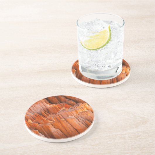 Rock Hoodos in Morning Light Zandsteen Onderzetter (Zijkant)