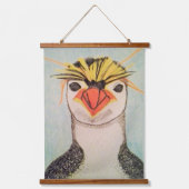 Rock Hopper Penguin Hangend Wandkleed (Voorkant)