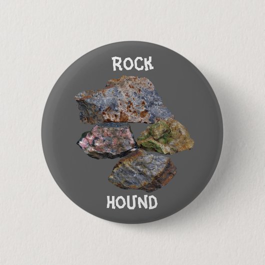 Rock Hound Collectors Grappig Ronde Button 5,7 Cm (Voorkant)