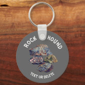 Rock Hound Collectors Personalized Sleutelhanger (Voorkant)