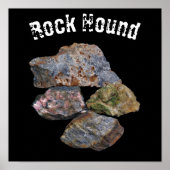 Rock Hound Minerale Collectors Grappig Poster (Voorkant)
