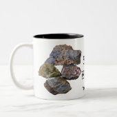 Rock Hound Minerale Collectors Grappig Tweekleurige Koffiemok (Links)