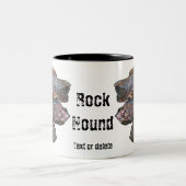 Rock Hound Minerale Collectors Grappig Tweekleurige Koffiemok (Center)